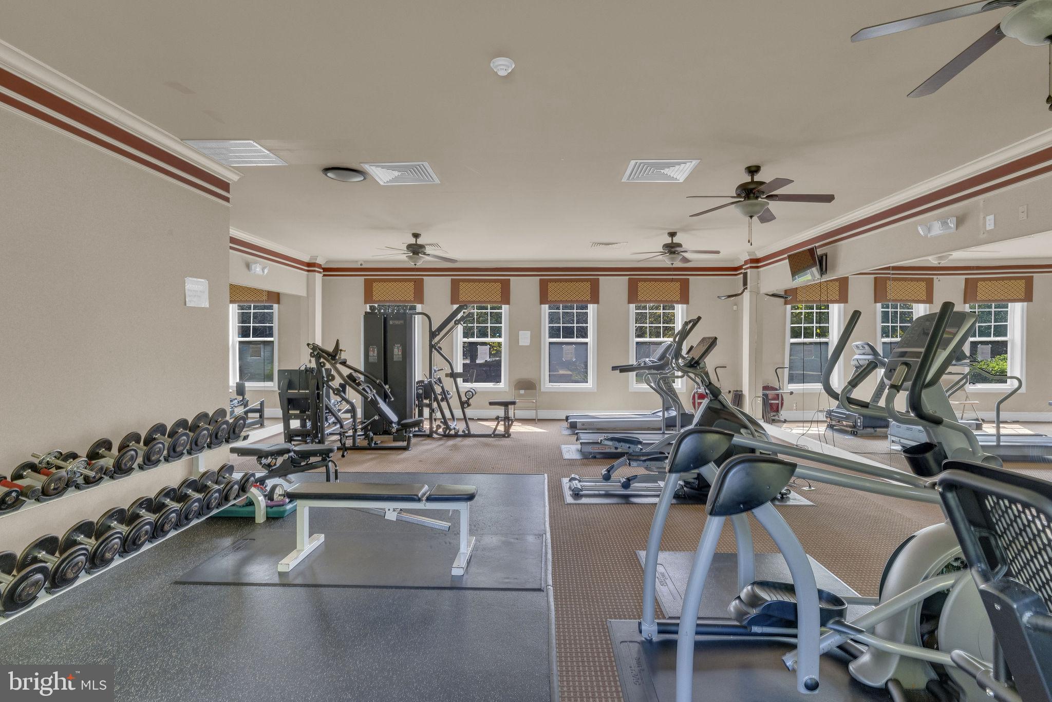 222 Masterson Court Ewing, NJ 08618 - Photo 36 of 43 a view of a room with gym equipment