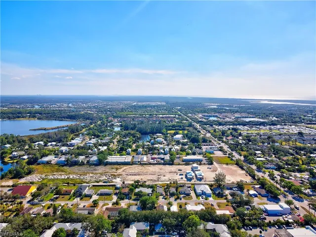 an aerial view of a city with lots of residential buildings
