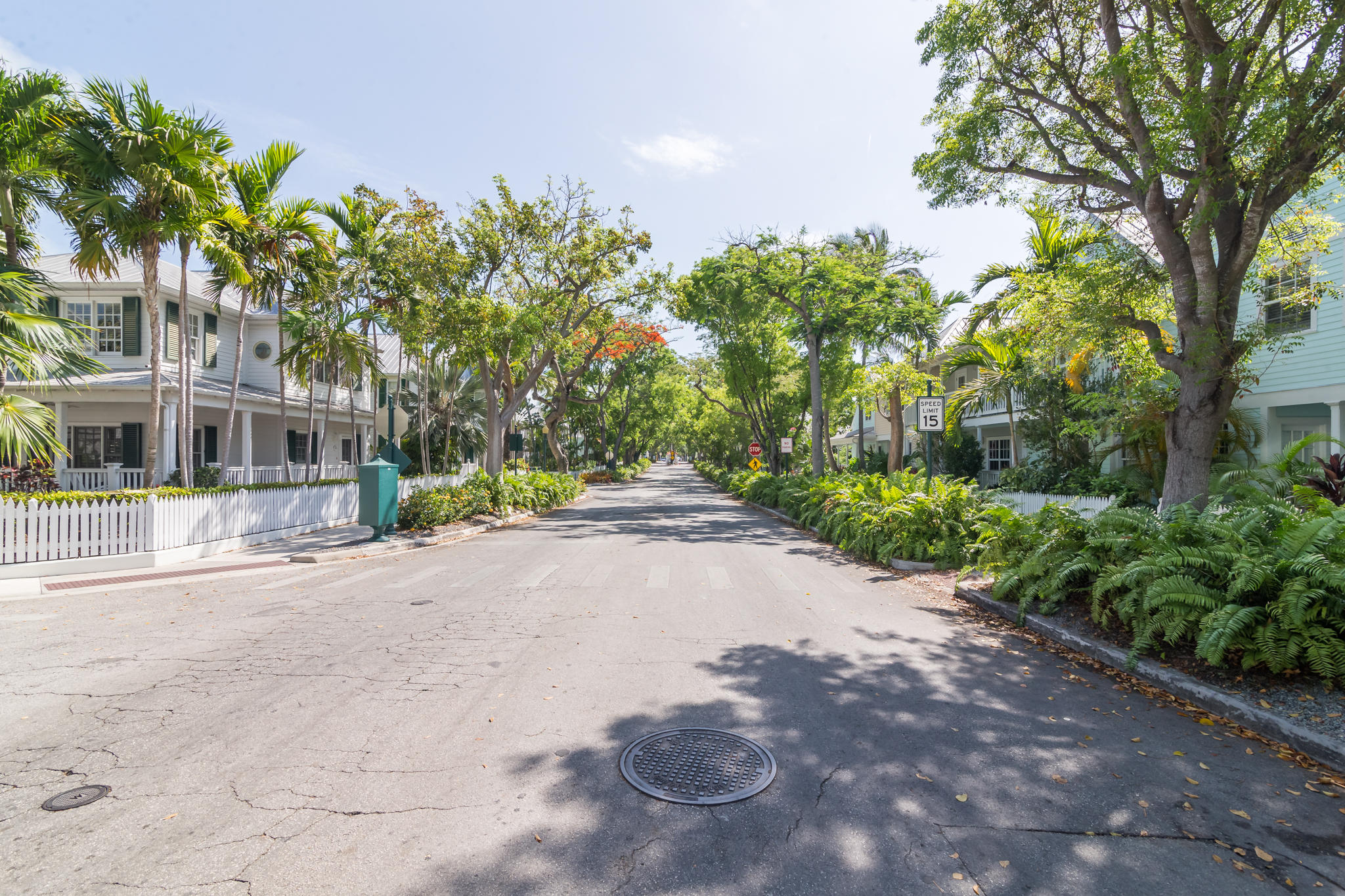 102 Southard Street, Unit 2 Key West, FL 33040 - Photo 21 of 25 a front view of a house with a yard and a garage