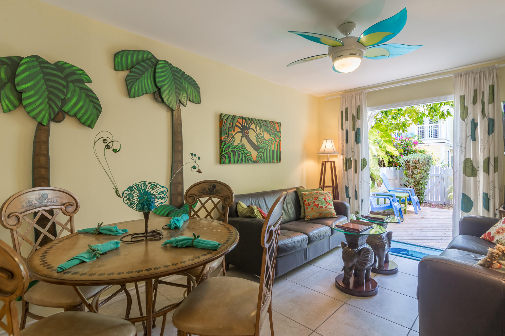 102 Southard Street, Unit 2 Key West, FL 33040 - Photo 3 of 25 a view of a dining room with furniture window and outside view