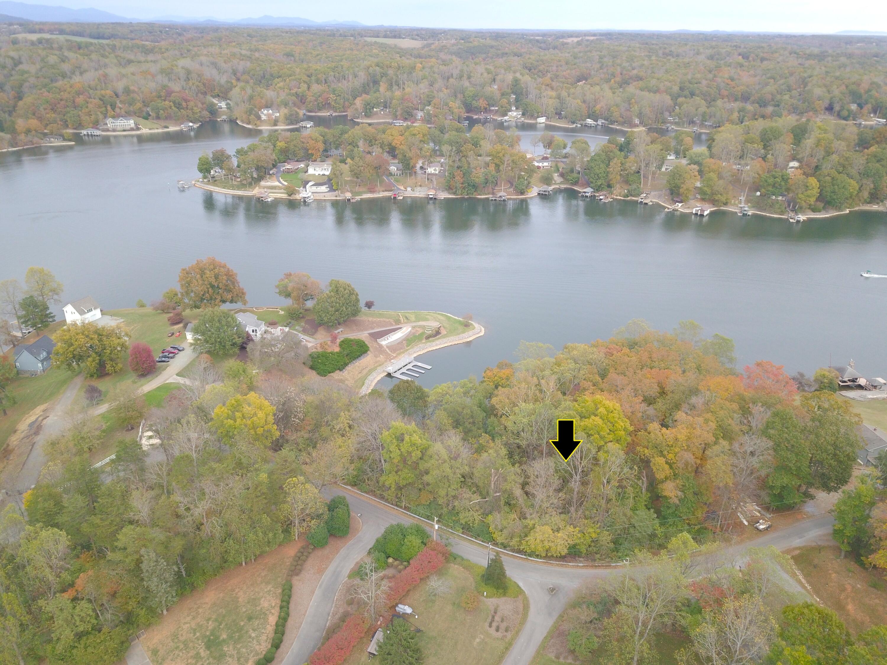 Parcel A Horseshoe Bend Road Goodview, VA 24095 - Photo 3 of 6 an aerial view of a house with a lake view