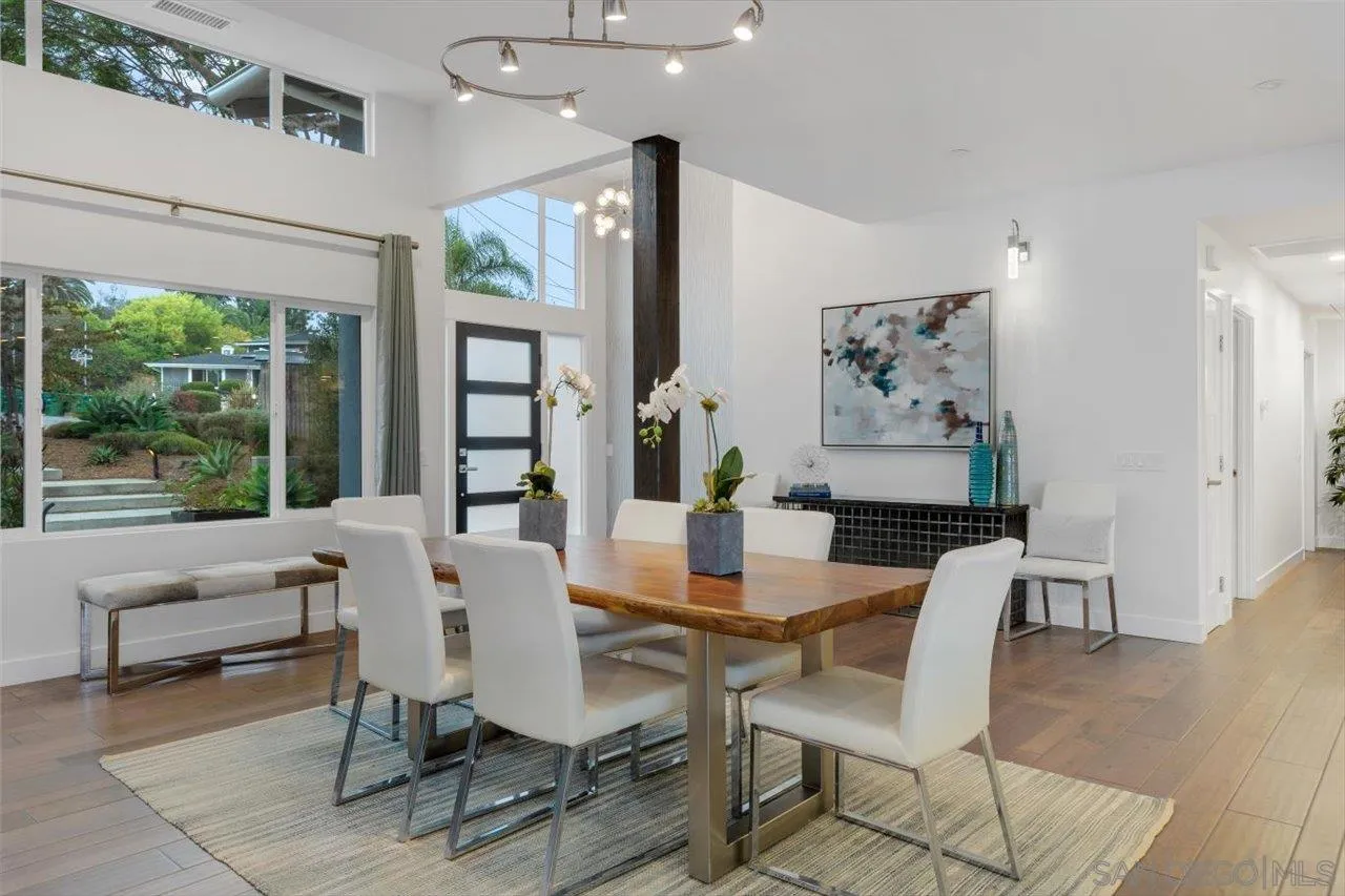 3800 Alder Avenue Carlsbad, CA 92008 - Photo 18 of 54 a view of a dining room with furniture window and wooden floor