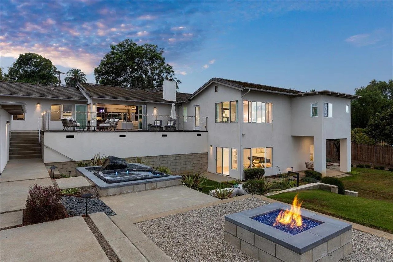3800 Alder Avenue Carlsbad, CA 92008 - Photo 4 of 54 a house view with a sitting space fire pit and outdoor space