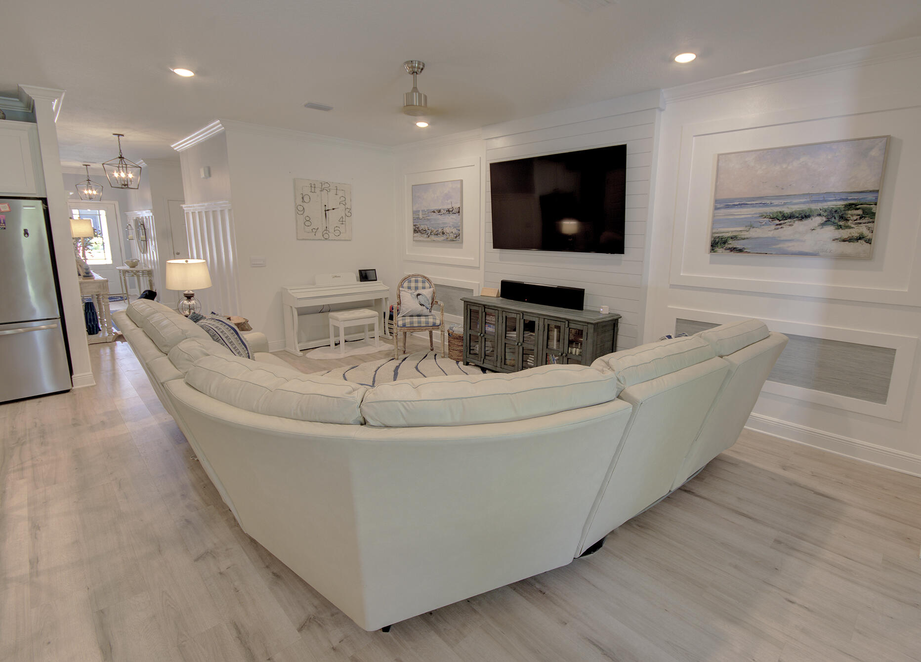 148 Piper Cove Santa Rosa Beach, FL 32459 - Photo 9 of 35 a living room with furniture and a flat screen tv