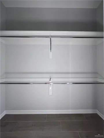 a close view of closet