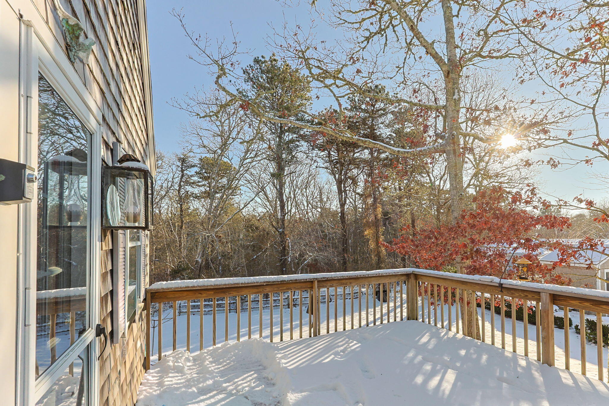 35 Wendys Way Harwich, MA 02645 - Photo 15 of 33 a view of a balcony with wooden floor
