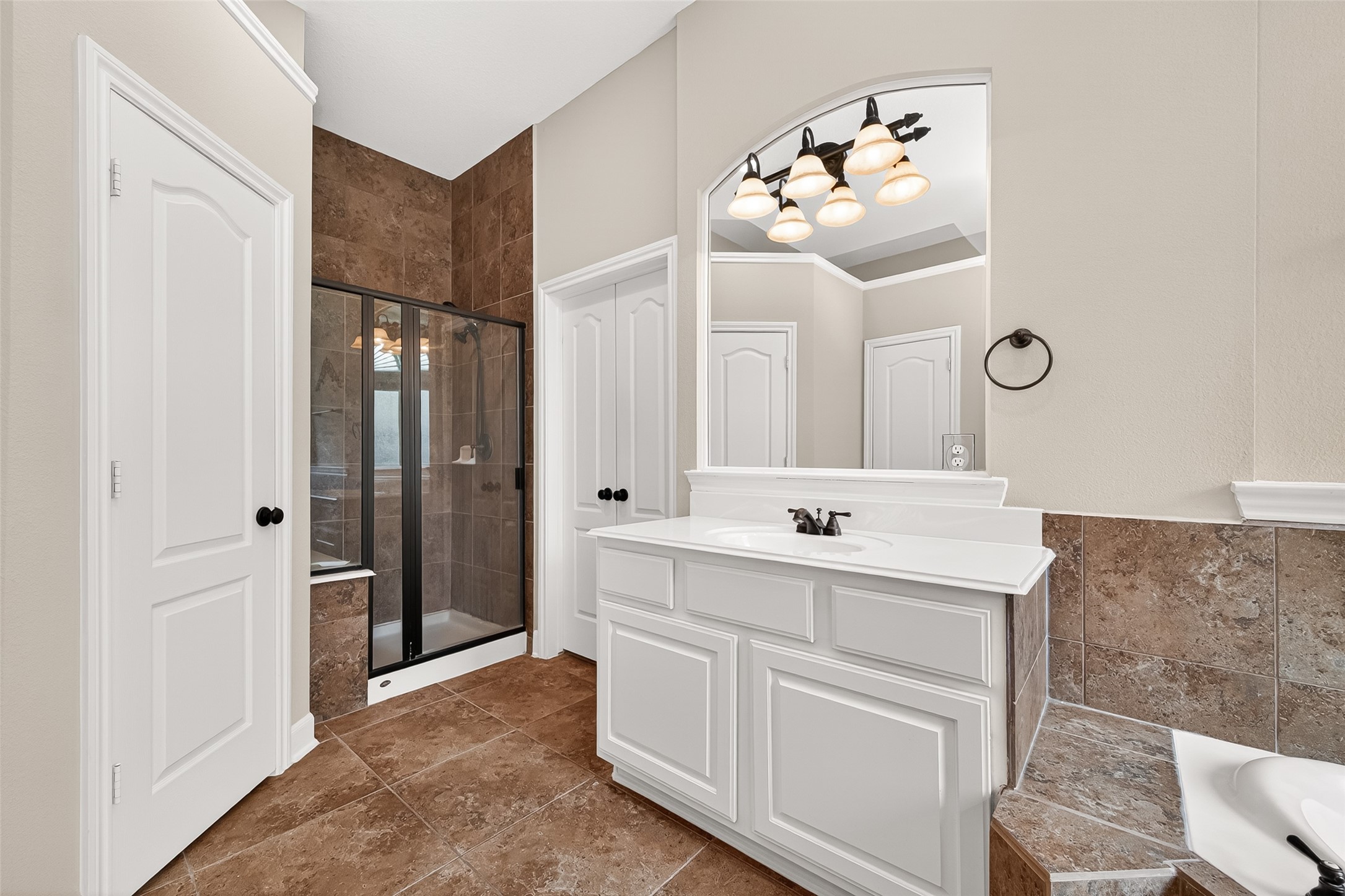2310 Spring Lake Park Lane Spring, TX 77386 - Photo 40 of 47 a bathroom with a sink vanity and a mirror