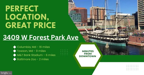 $455,000 | 3409 West Forest Park Avenue, Baltimore, MD 21216