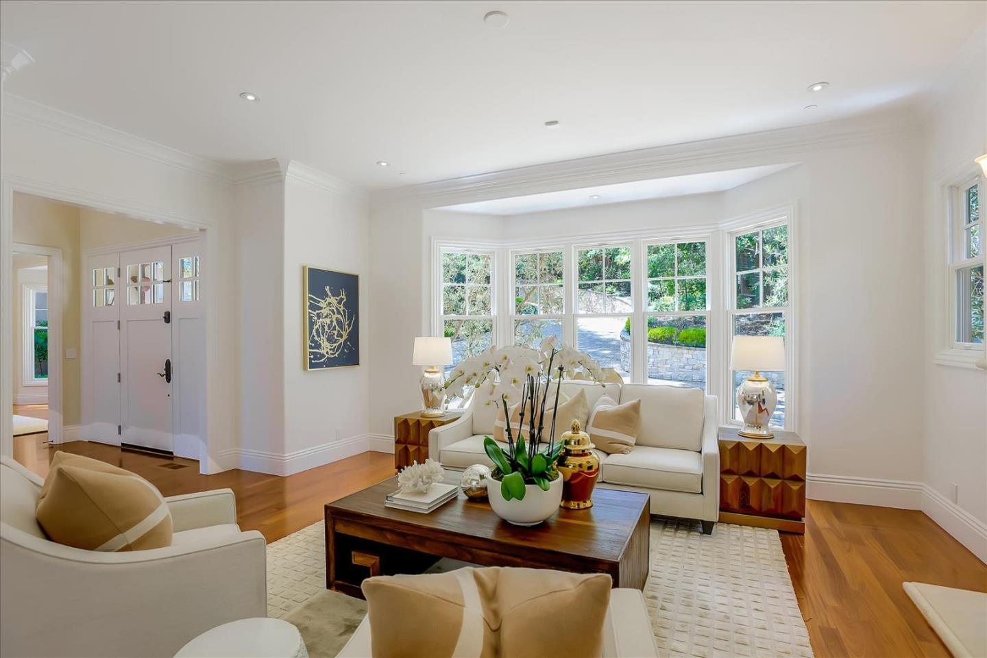 700 Patrol Road Woodside, CA 94062 - Photo 5 of 55 a living room with furniture and a large window