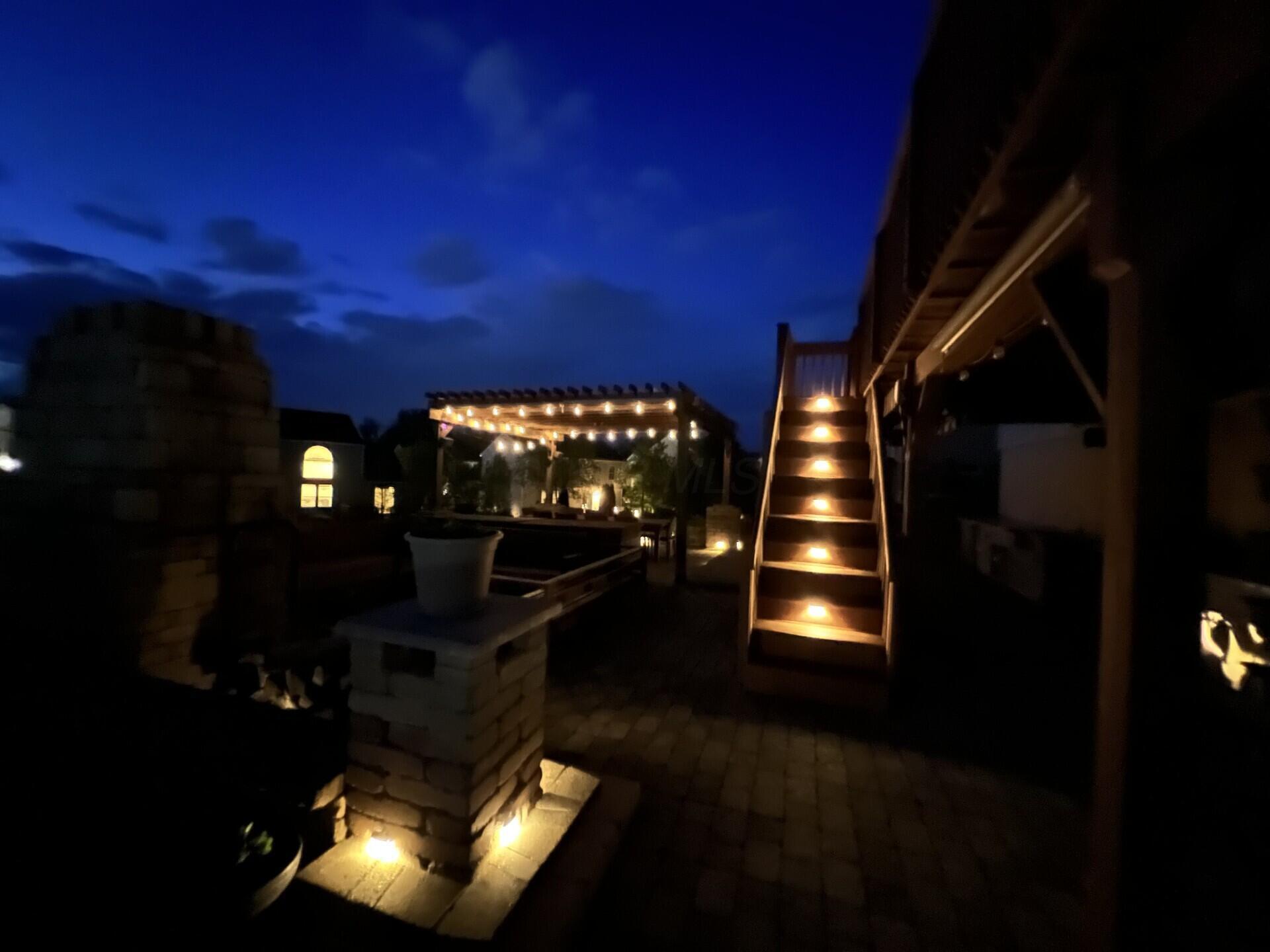 1822 Joe Walker Road Galena, OH 43021 - Photo 67 of 85 Patio @ Night