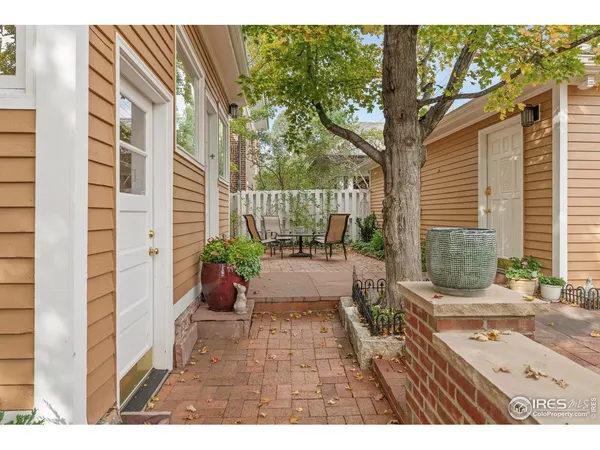 a house view with a seating space