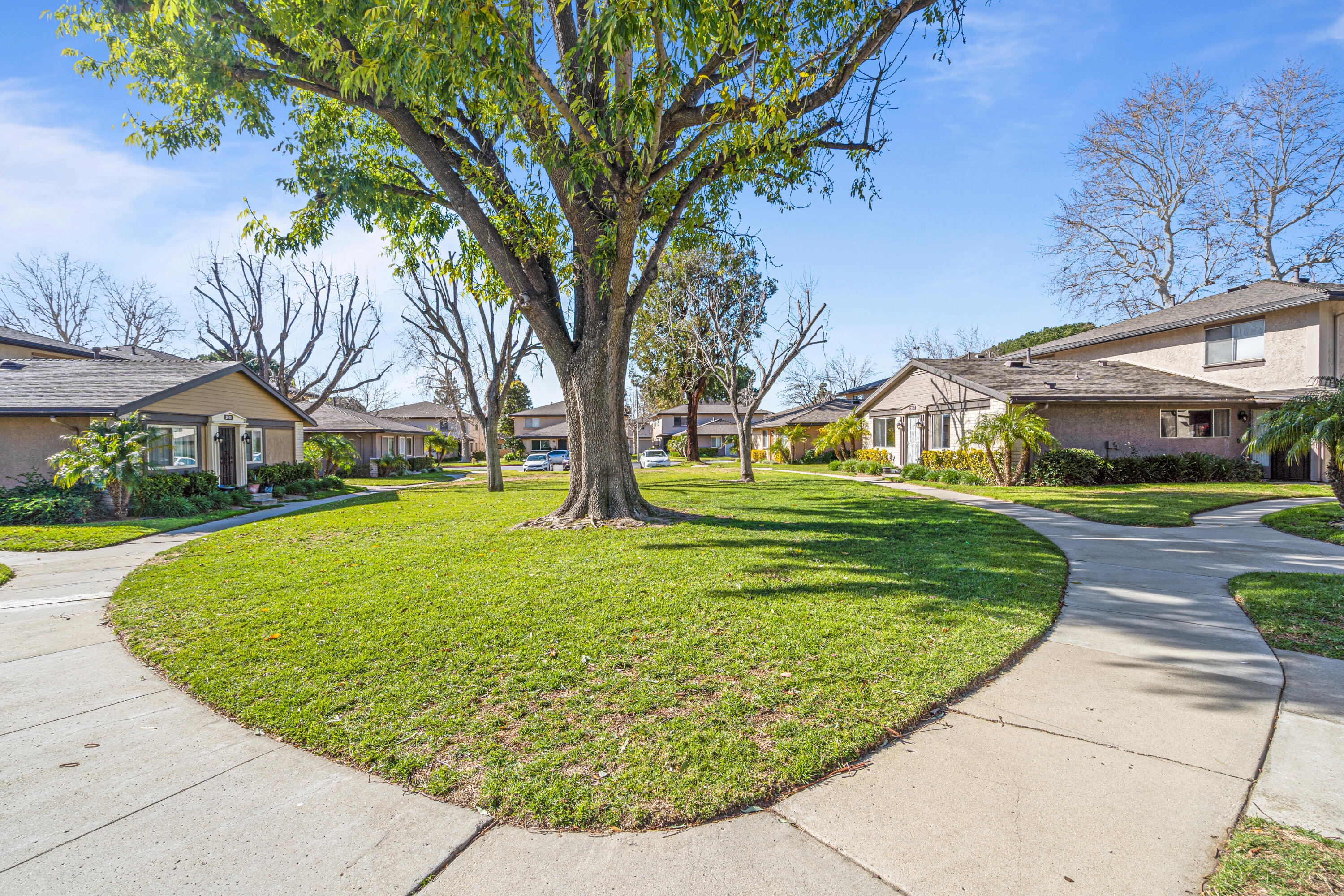 2055 Avenida Placida, Unit 1 Simi Valley, CA 93063 - Photo 27 of 39 a view of yard with swimming pool and green space