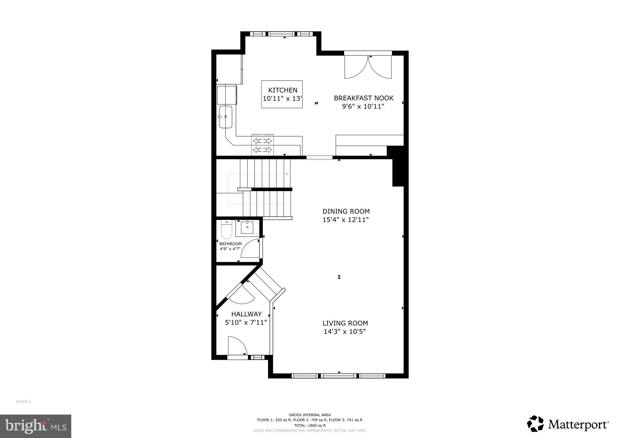 1202 Weatherstone Court Reston, VA 20194 - Photo 7 of 9 Main level floor plan