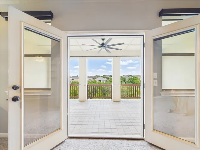 a view of front door