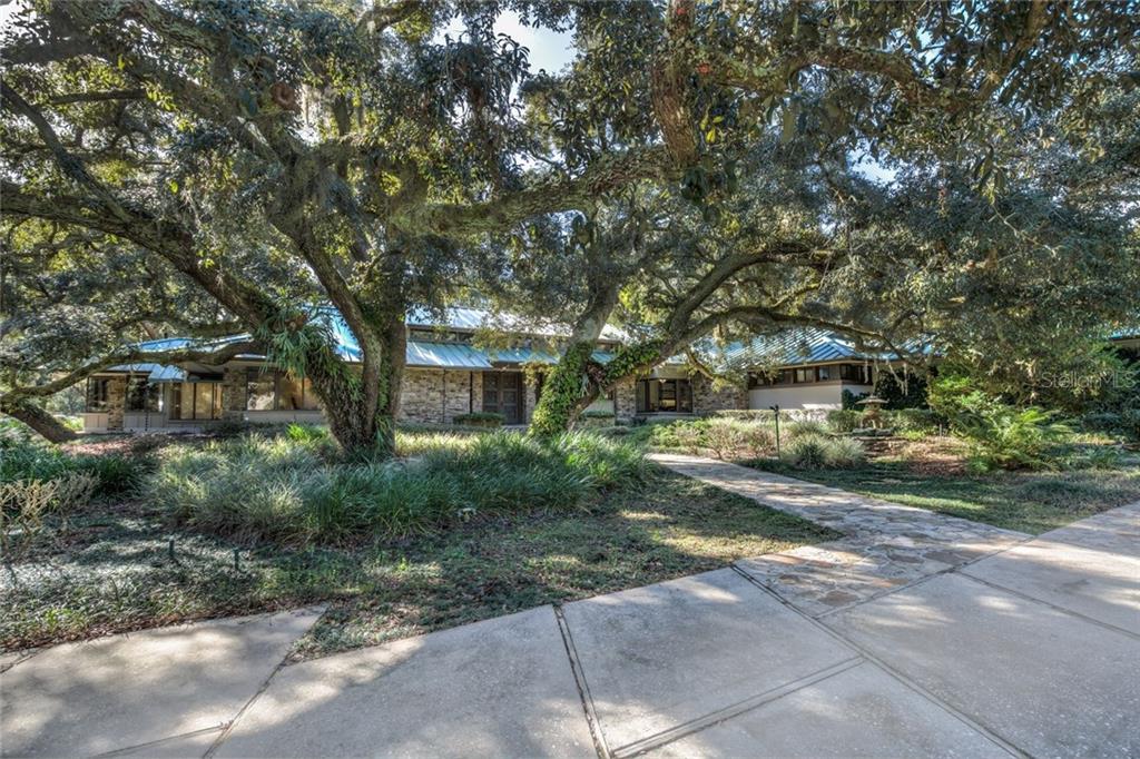 21405 Wolf Branch Road Mount Dora, FL 32757 - Photo 1 of 1 Oak Canopy over the path to the front door
