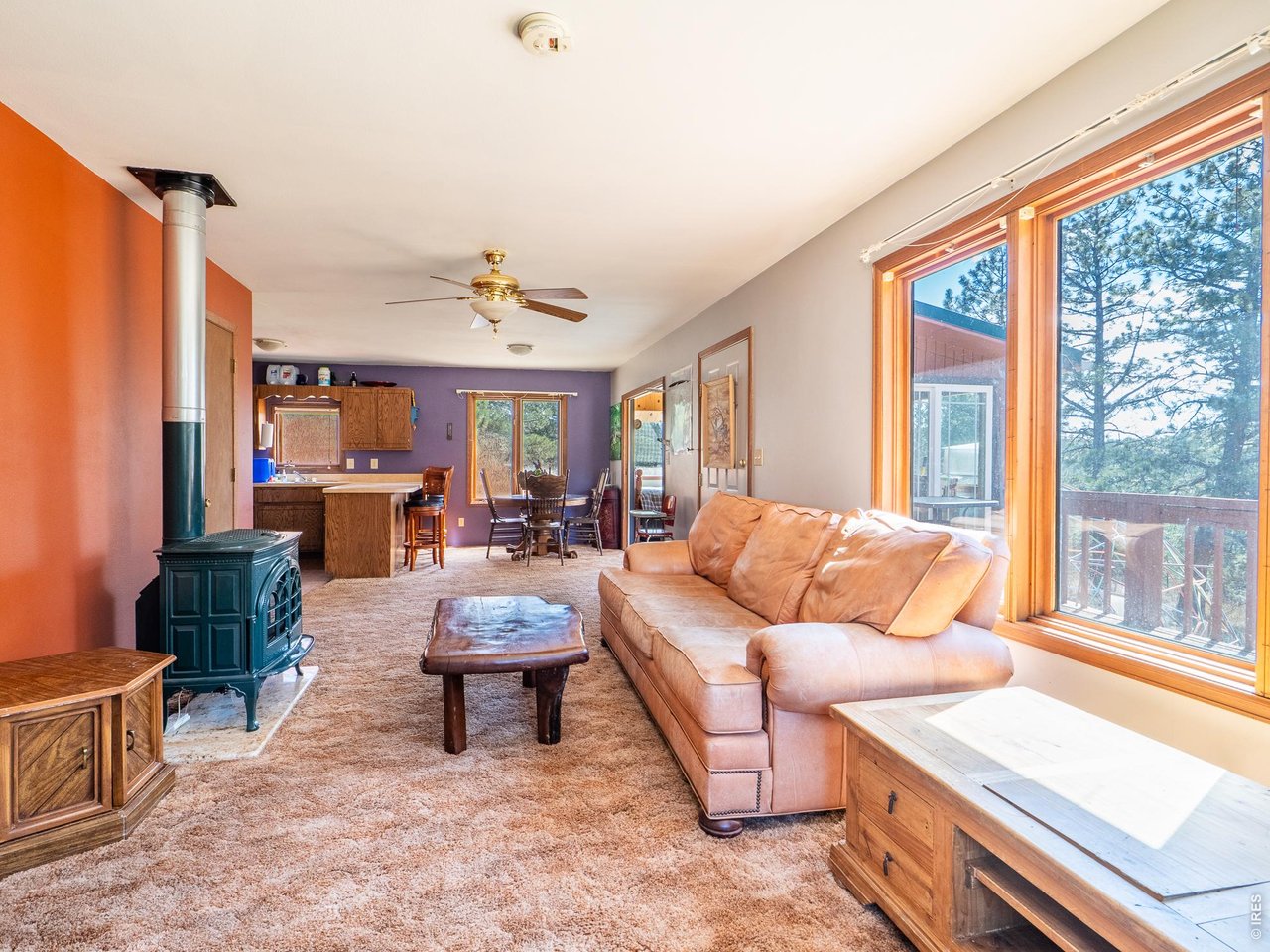 263 Badger Court Drake, CO 80515 - Photo 11 of 41 a living room with furniture and a large window