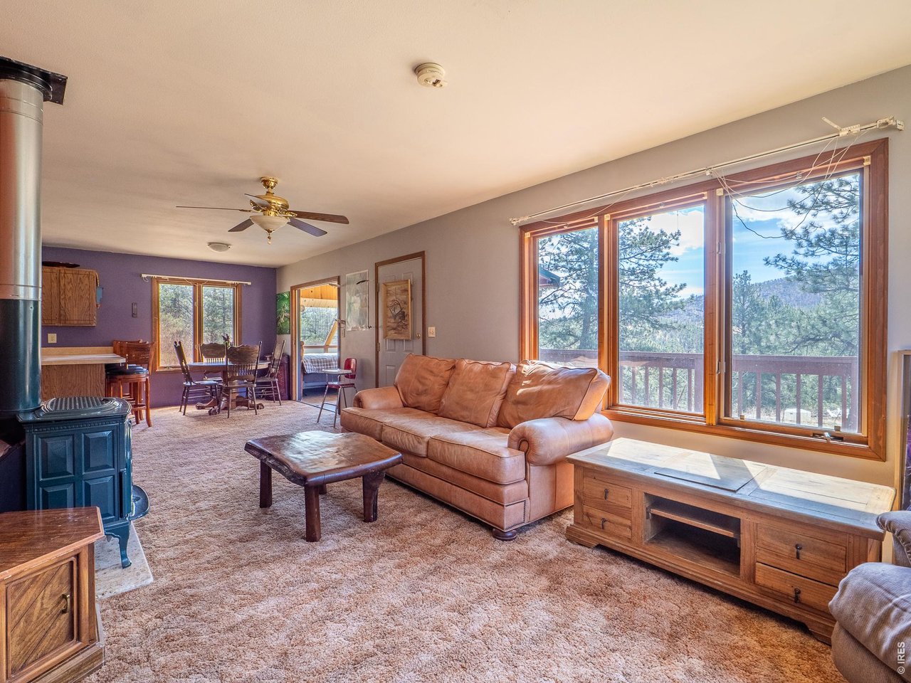 263 Badger Court Drake, CO 80515 - Photo 9 of 41 a living room with furniture and a large window