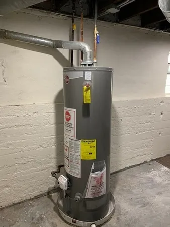 a view of water heater room