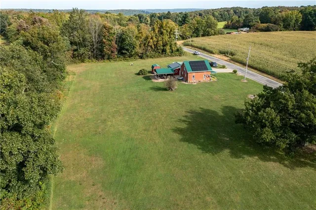 a view of an outdoor space and a yard