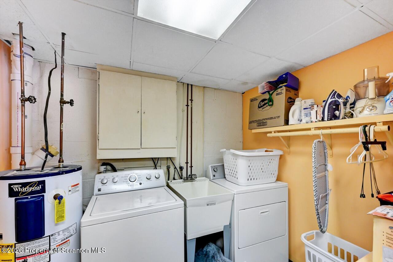 1317 Heart Lake Road Scott Township, PA 18433 - Photo 48 of 60 a utility room with dryer and washer