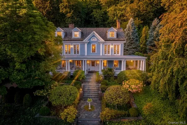 a front view of a house