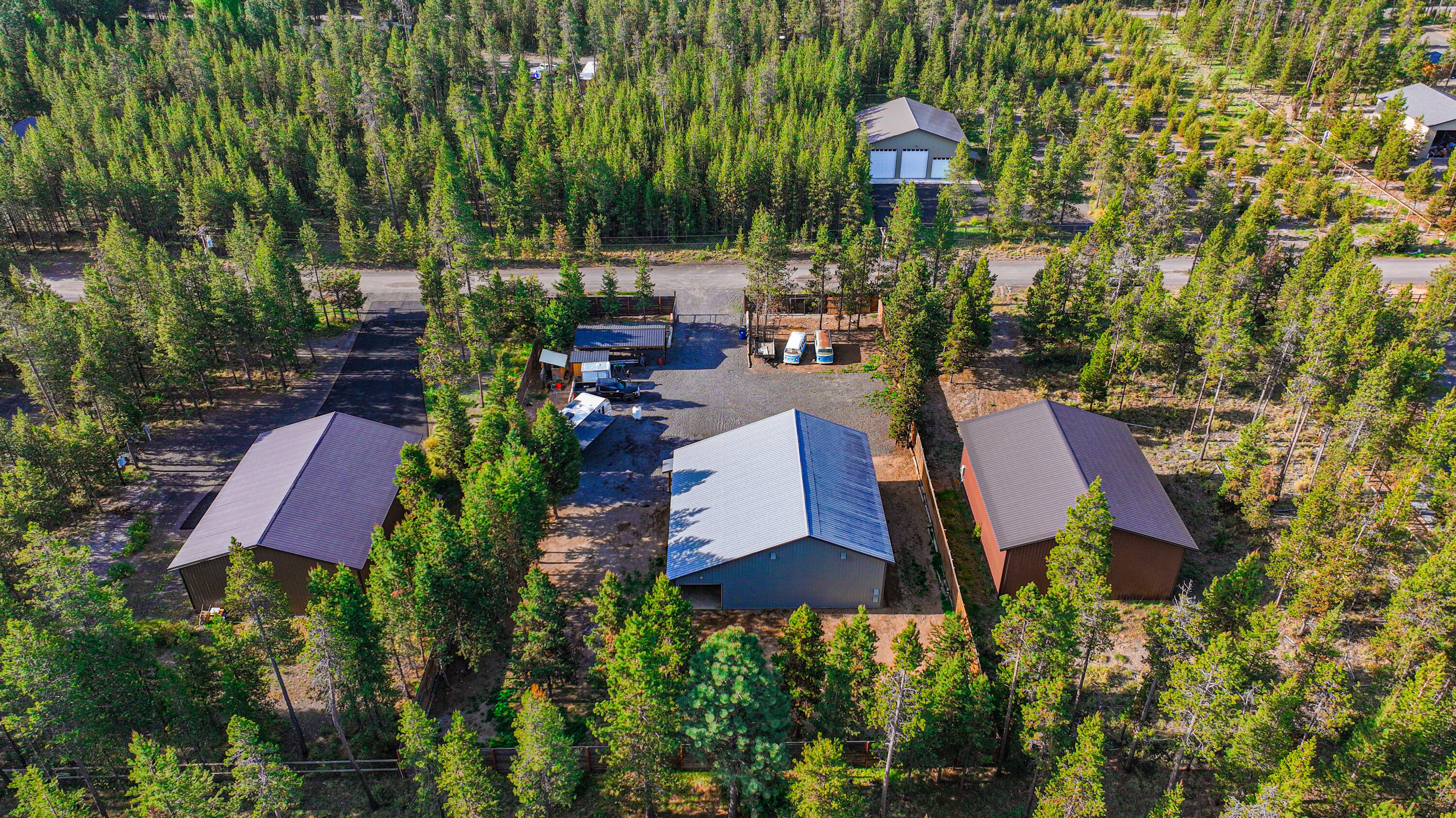 17140 Fontana Road Bend, OR 97707 - Photo 5 of 22 an aerial view of a house with a garden and plants