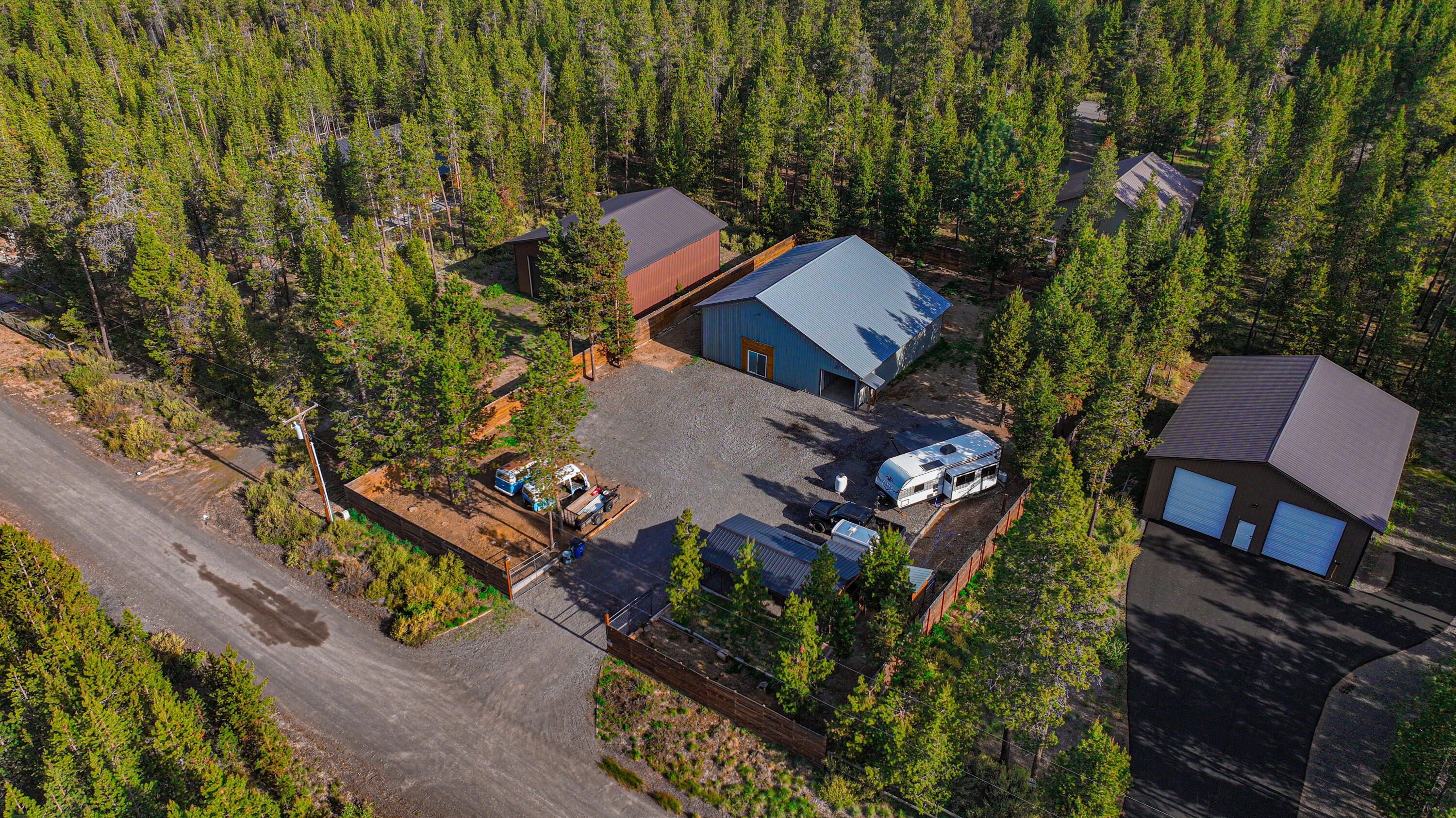 17140 Fontana Road Bend, OR 97707 - Photo 7 of 22 an aerial view of a house with a yard