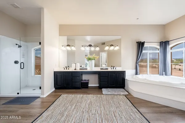 a view of a a dining room with furniture window and outside view