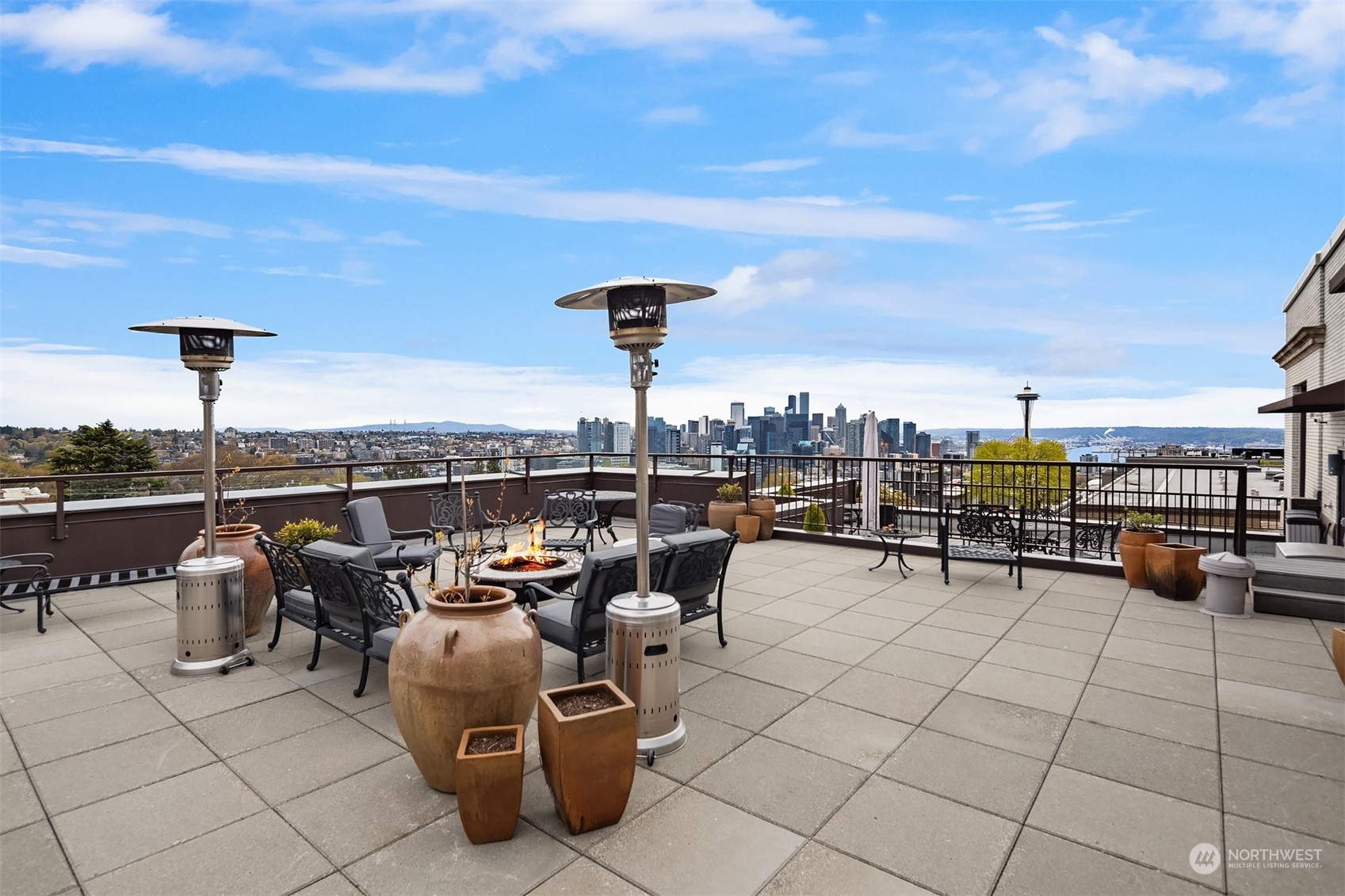 201 Galer Street, Unit 412 Seattle, WA 98109 - Photo 28 of 34 a view of a terrace with seating area