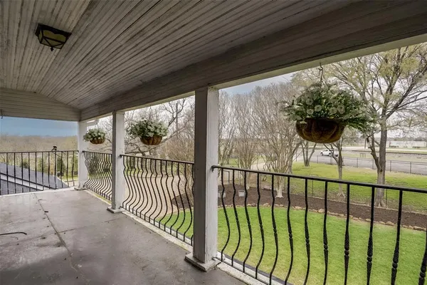 a view of a porch