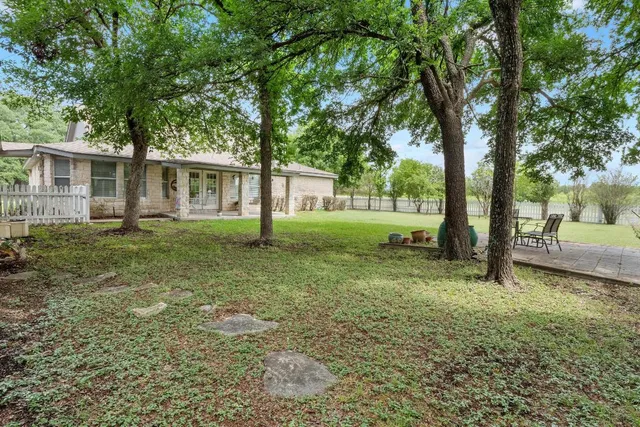 a view of a room with shelves