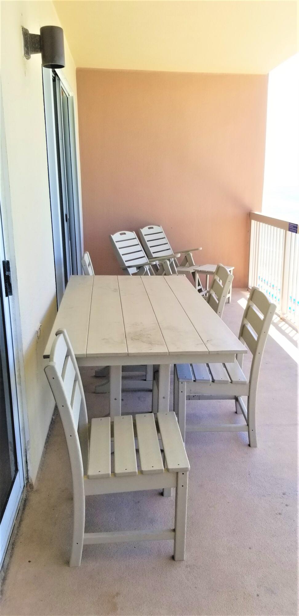 14825 Front Beach Road, Unit 1910 Panama City Beach, FL 32413 - Photo 22 of 39 Plenty of Room on Balcony