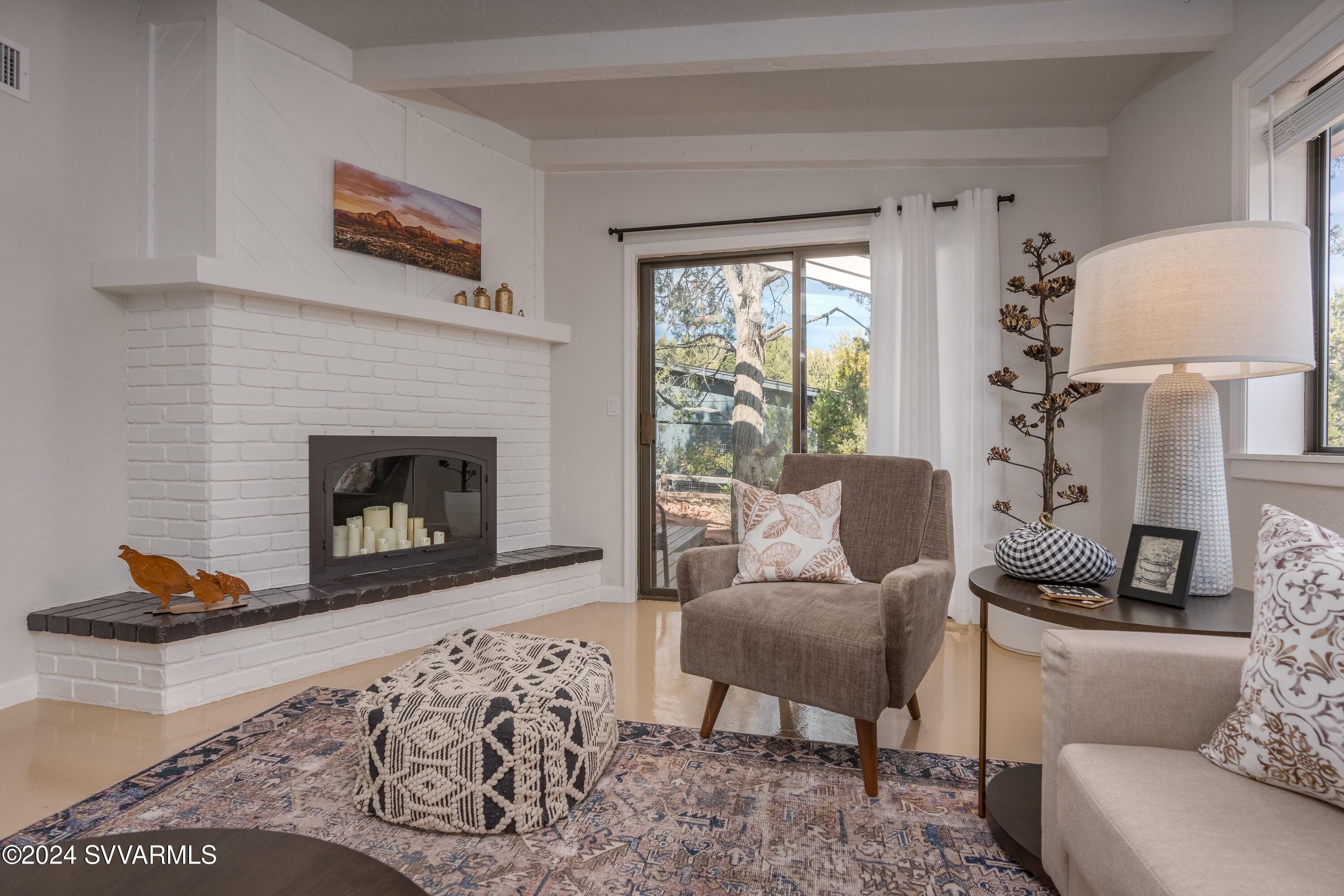 185 Pony Soldier Road Sedona, AZ 86336 - Photo 5 of 42 Large Fireplace