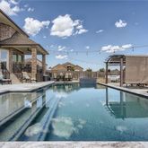 a kitchen with lots of counter top space