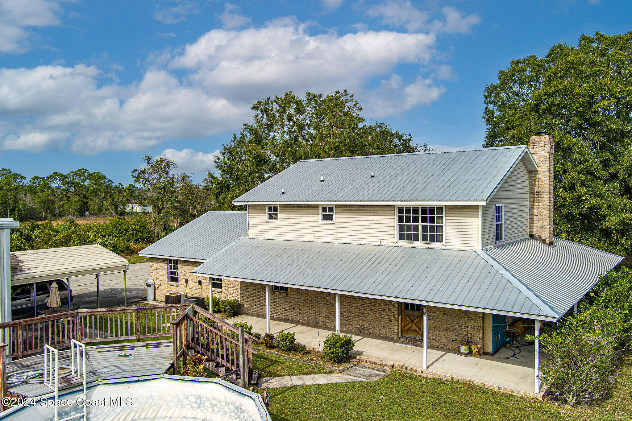 5095 Gandy Road Mims, FL 32754 - Photo 34 of 58 Back of Home