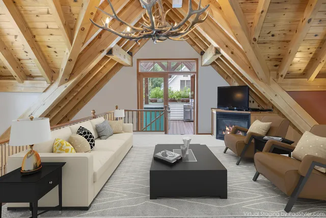 a kitchen with a sink appliances and a dining table