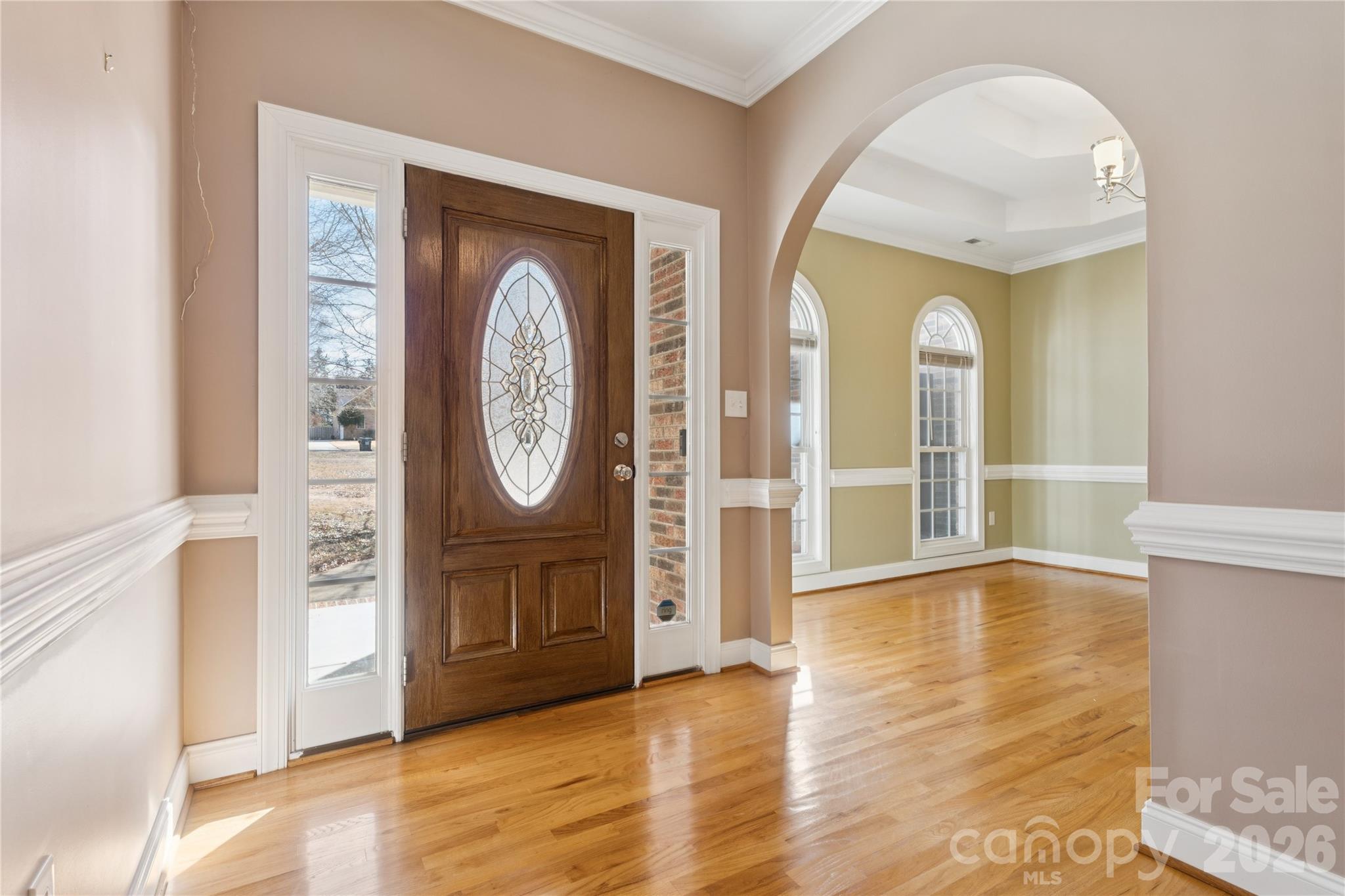1308 Kerrington Way Clover, SC 29710 - Photo 2 of 33 a view of an entryway with wooden floor