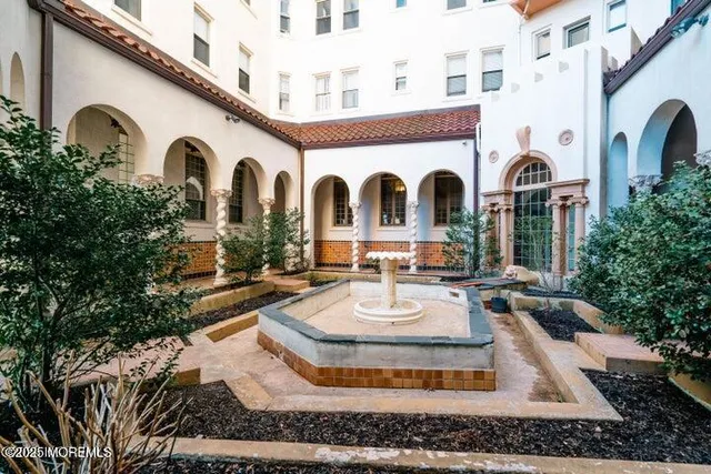 a front view of a house with entertaining space