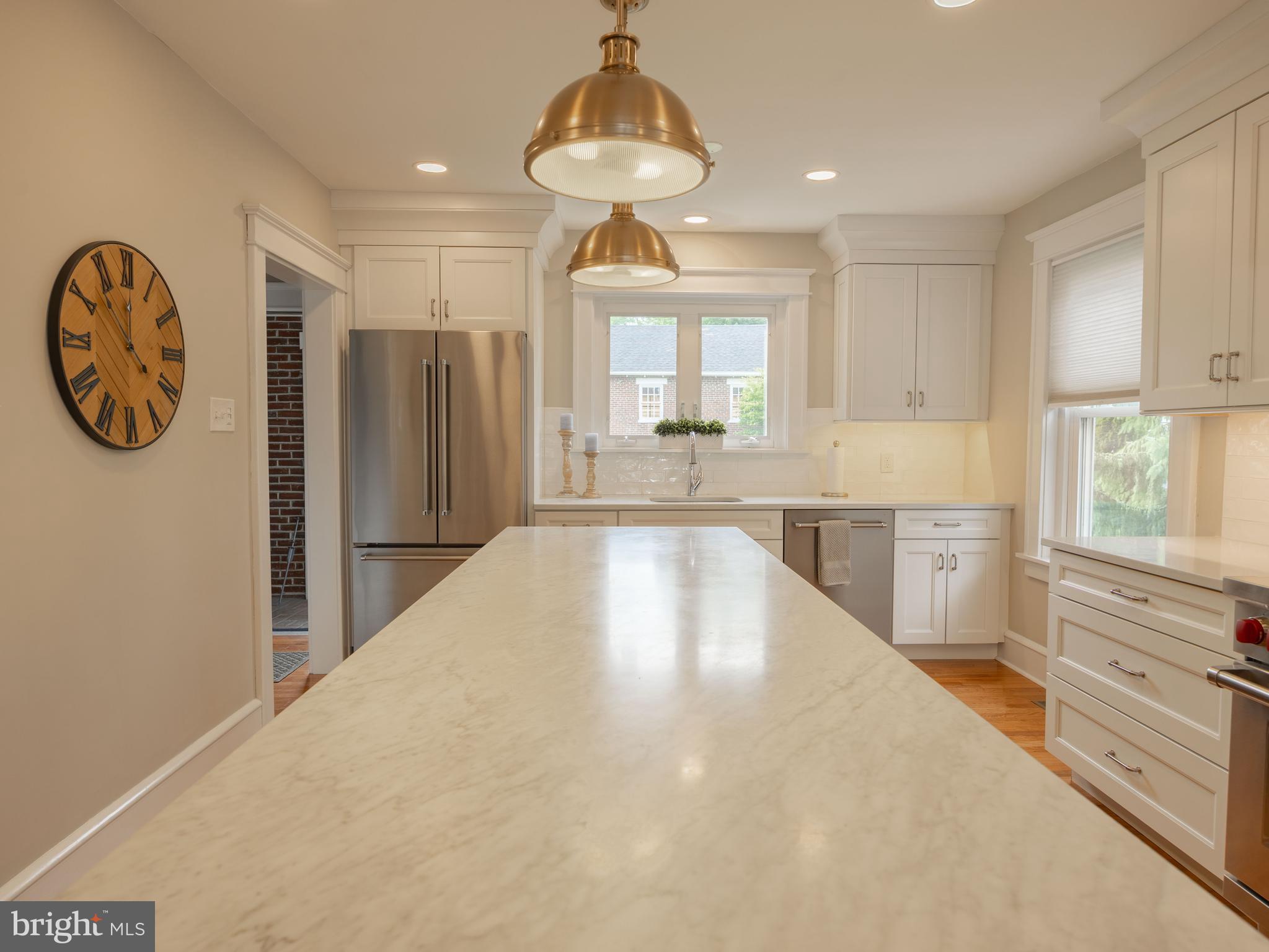 117 North Walnut Street Boyertown, PA 19512 - Photo 17 of 67 Honed White Cararra Marble Island top.
