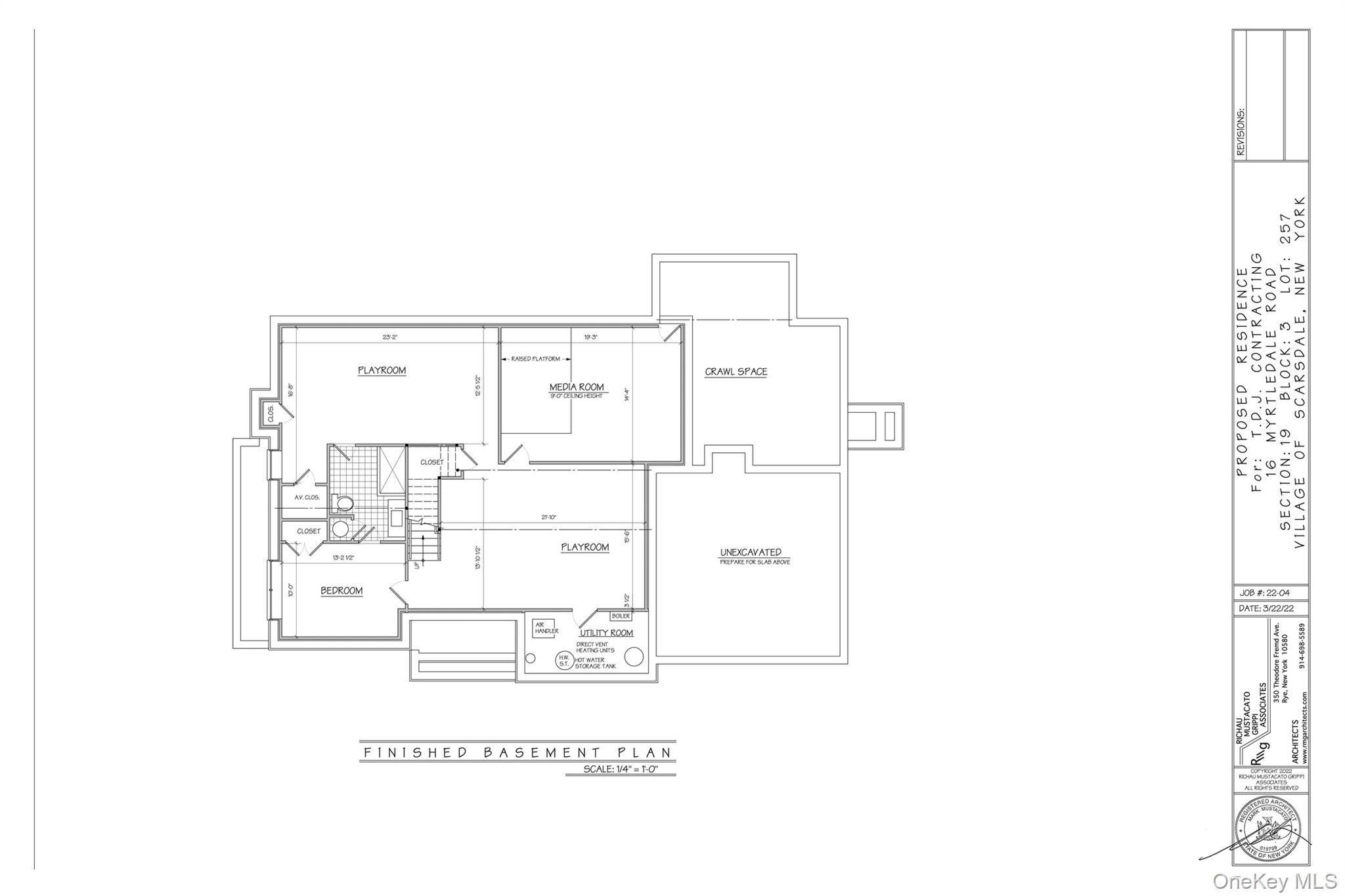 16 Myrtledale Road Scarsdale, NY 10583 - Photo 48 of 48 Finished Lower Level Floor Plan