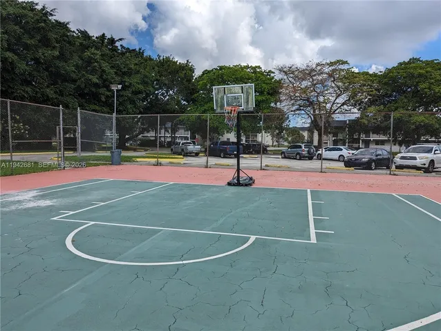 a view of a basketball court