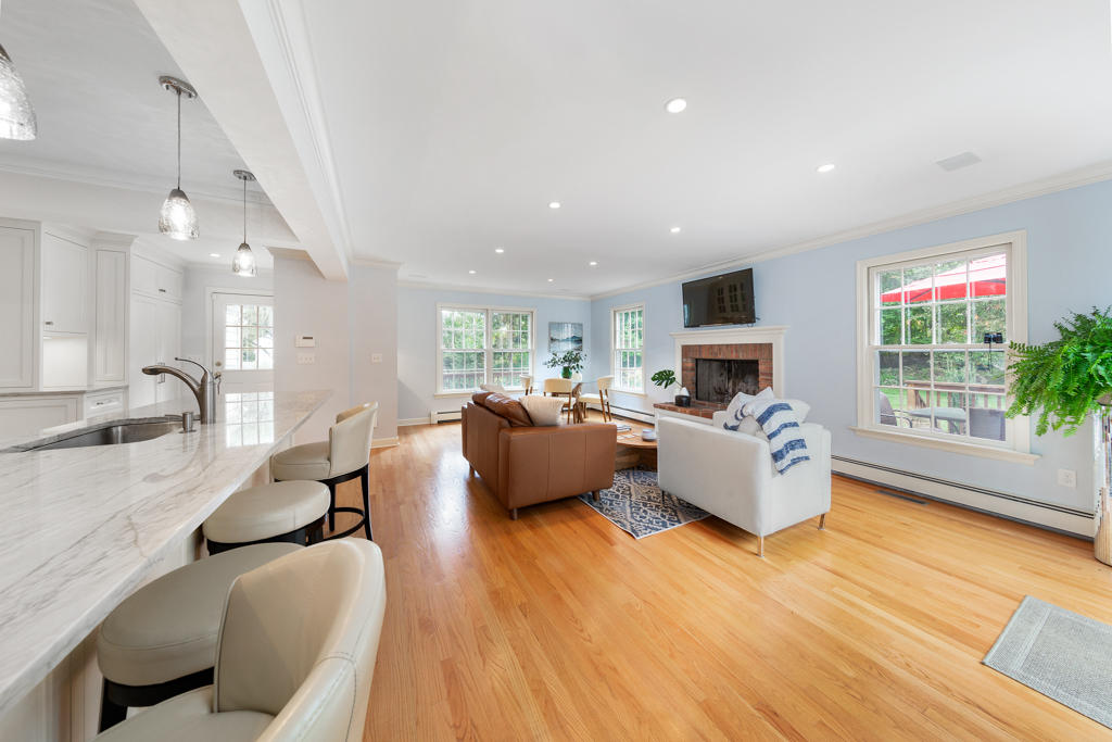 78 Stanton Road Darien, CT 06820 - Photo 14 of 33 a living room with furniture and a large window