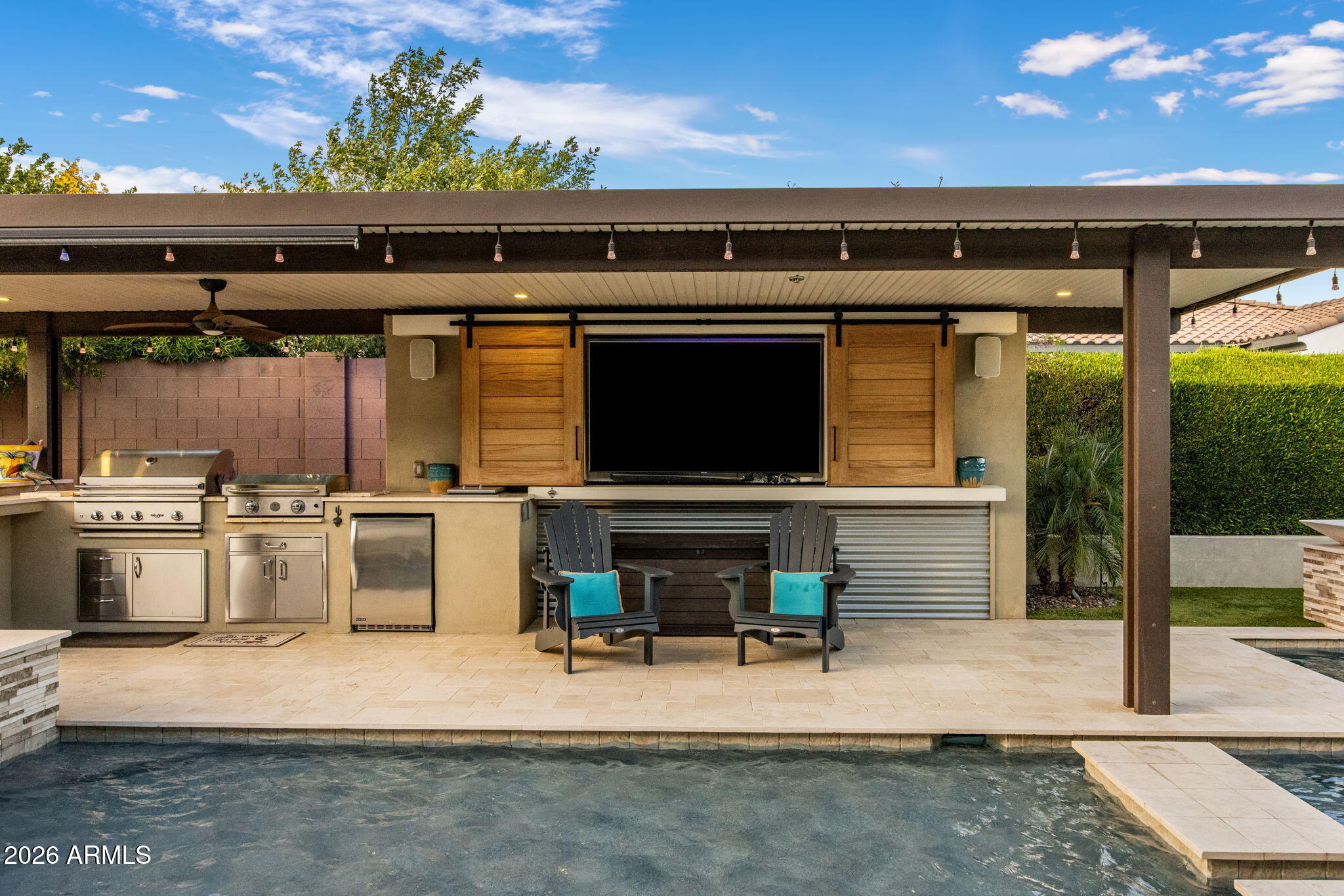 1732 East Gillcrest Road Gilbert, AZ 85298 - Photo 15 of 63 Shallow Beach Area and Outdoor Kitchen