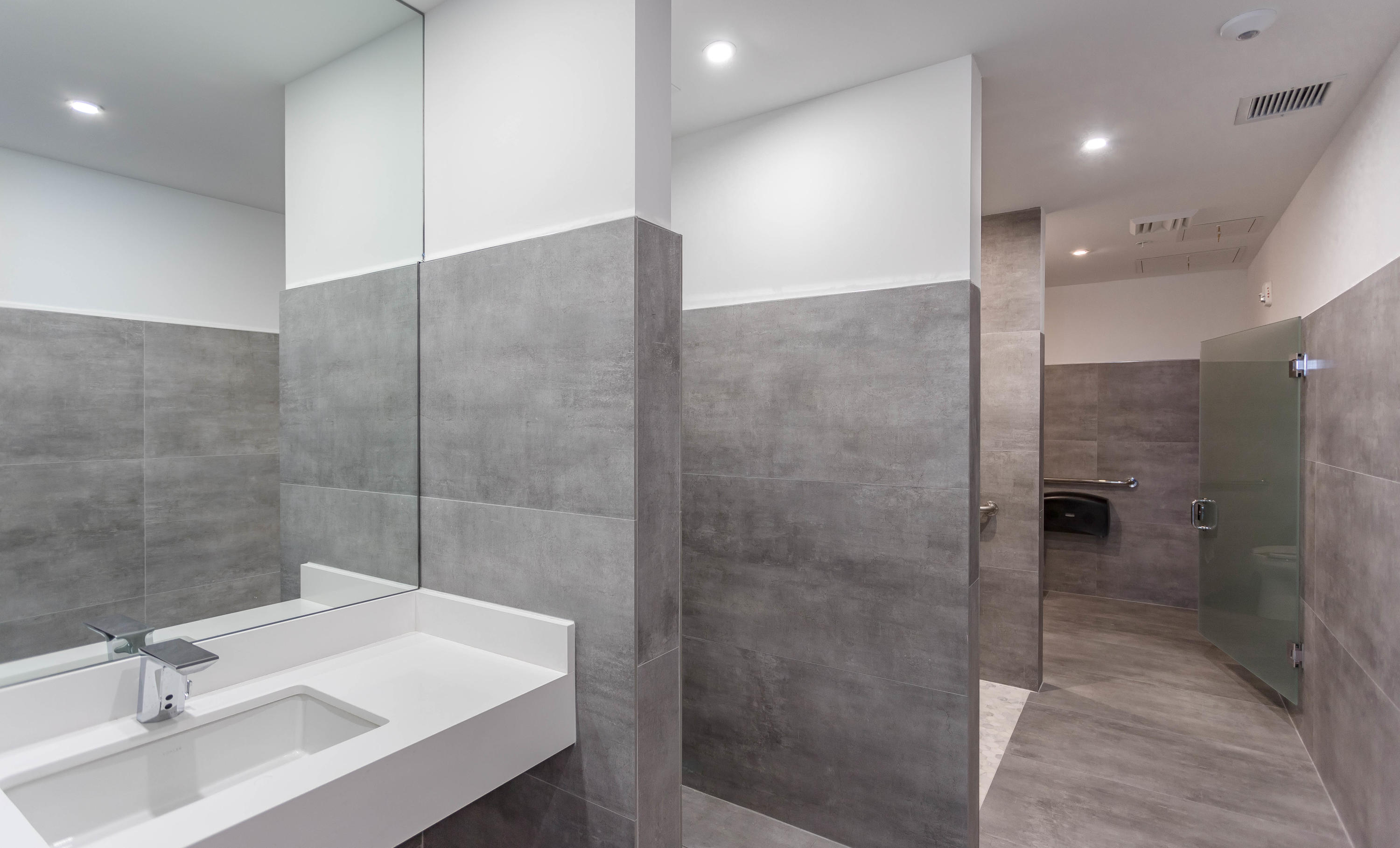 327 East Royal Palm Road, Unit 203 Boca Raton, FL 33432 - Photo 41 of 46 a bathroom with a sink and a shower