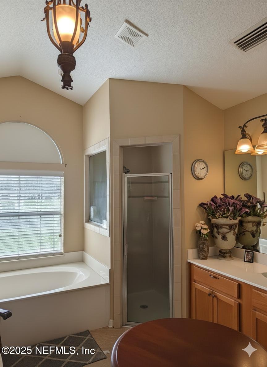 1539 Lockend Court Jacksonville, FL 32221 - Photo 18 of 23 a bathroom with a sink a mirror and a shower