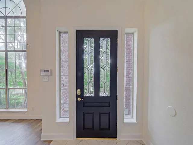 a view of a front door of the house