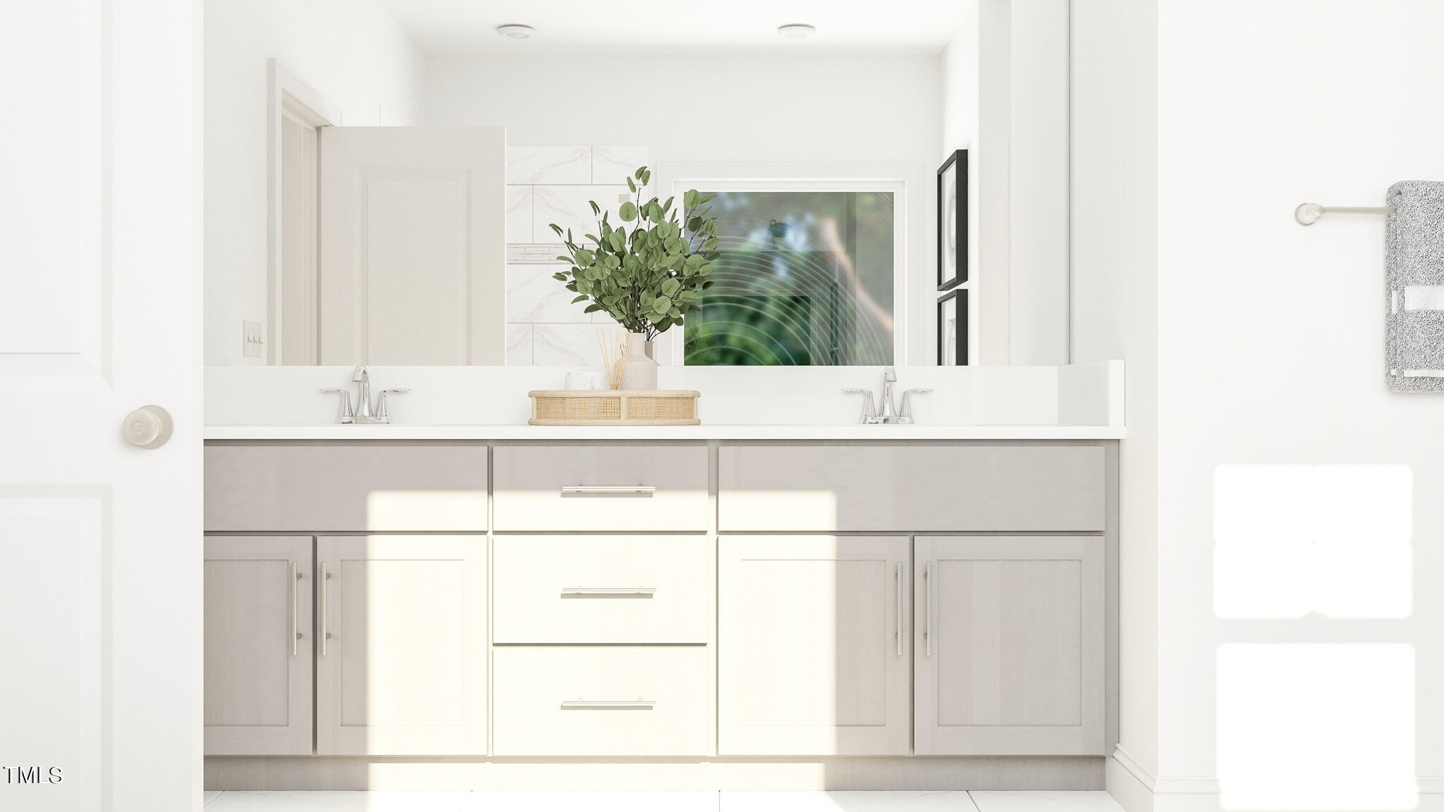 248 Eden Vw Bend, Unit 692 Raleigh, NC 27610 - Photo 11 of 19 a bathroom with a sink and a mirror