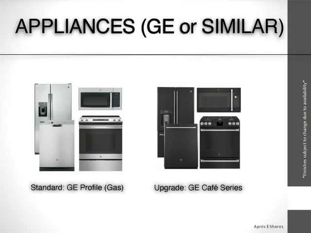 a living room with stainless steel appliances furniture and kitchen view