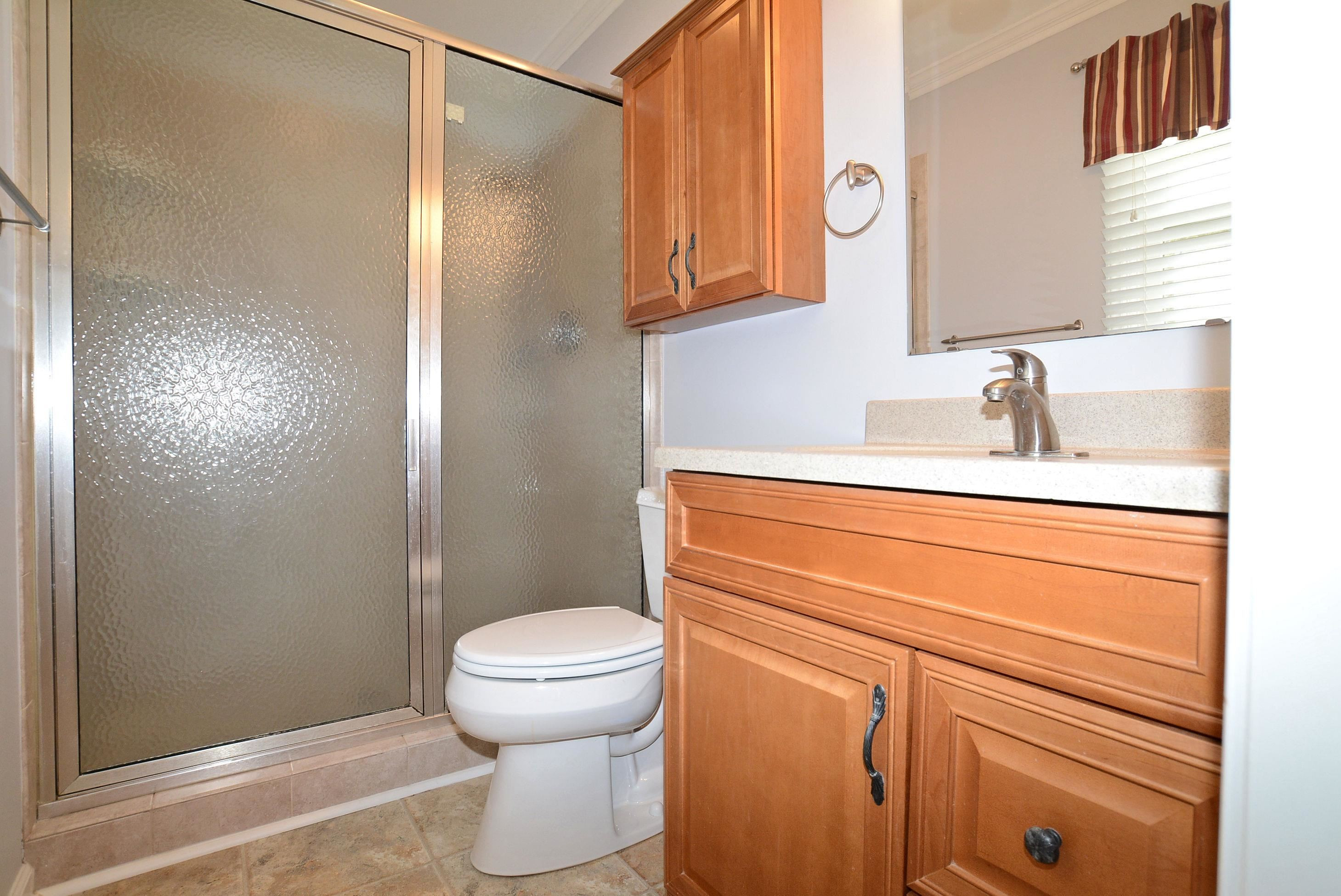 7409 Peppercorn Court Raleigh, NC 27613 - Photo 22 of 47 Main BR Bath with Walk-In Tiled Shower