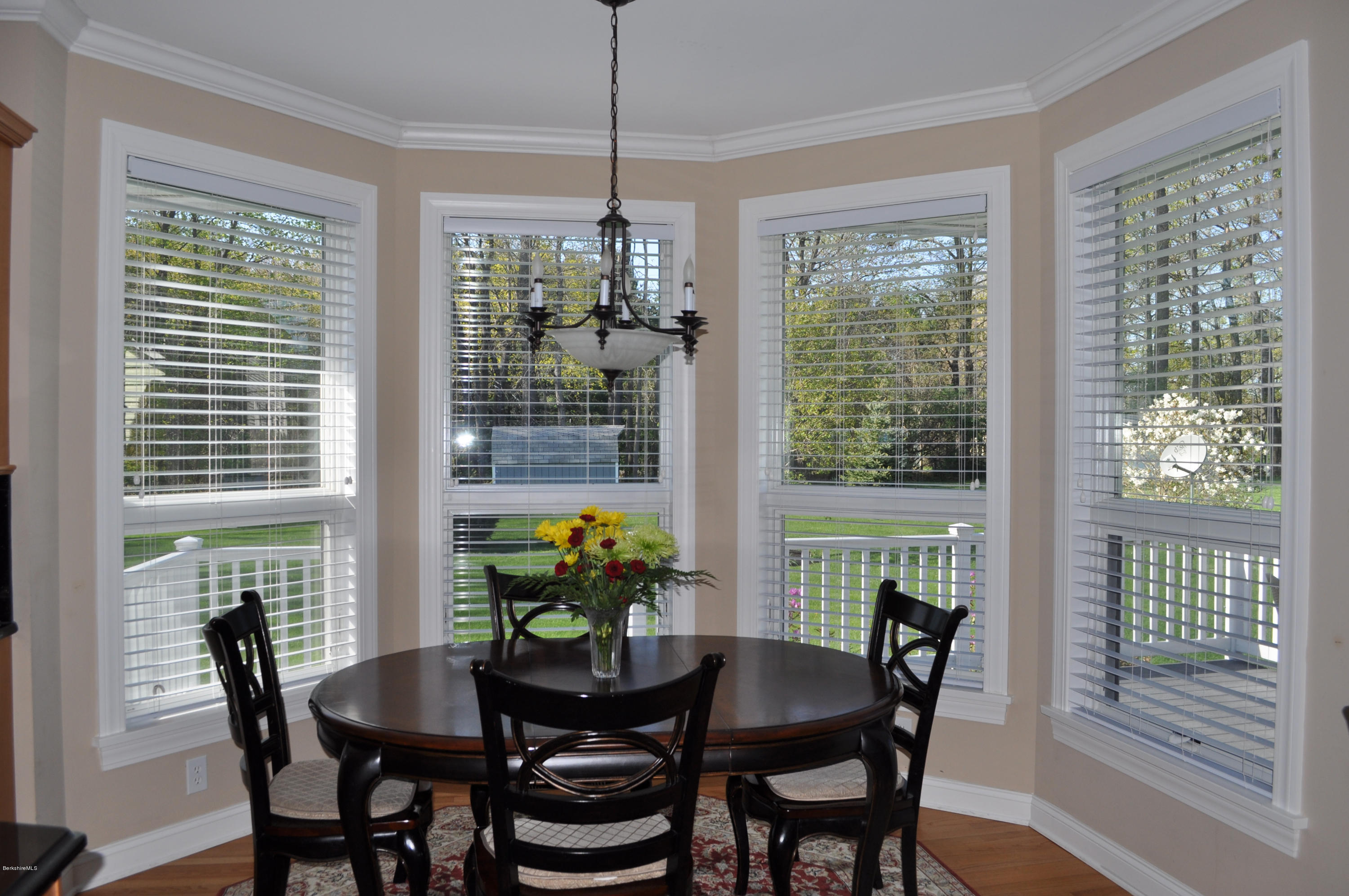 50 Stockbridge Road Lee, MA 01238 - Photo 12 of 27 a view of a dining room with furniture window and outside view